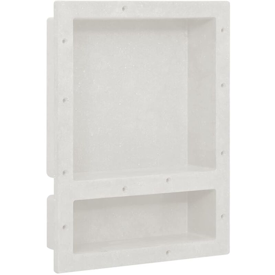 Vidaxl - Shower Niche with 2 Compartments Matt White 41x51x10 cm White