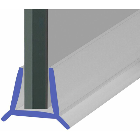 Shower Seal for Screens, Doors or Panels | Fits 6, 7 or 8mm Glass | Seals 1-3mm Gaps | SEAL137 (140cm) - Clear