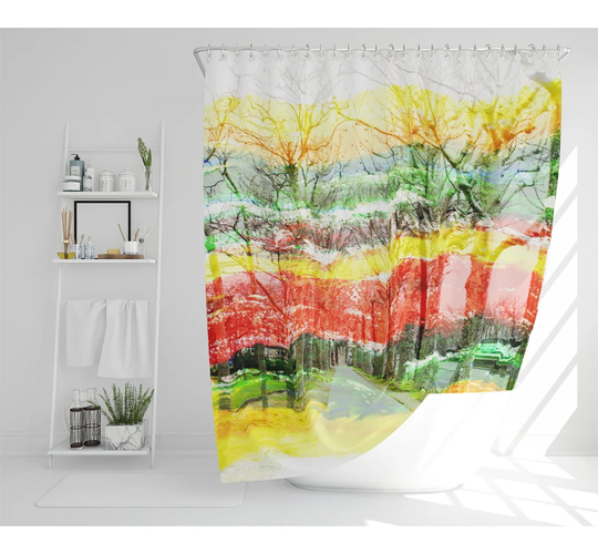 Dimos Polyester Shower Curtain Set