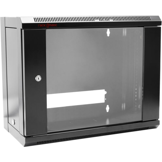 Rackmatic - Server rack cabinet 19 inch 6U 570x300x390mm wallmount SOHORack unmounted diy by