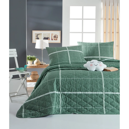 Nolen Quilted Bedspread Set with 2 Pillowcases