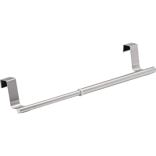 Retractable Towel Rack - Retractable, Stainless Steel, 7 x 35 x 6 cm, Matte Silver