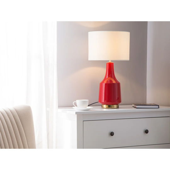 Living Room Table Light In Red