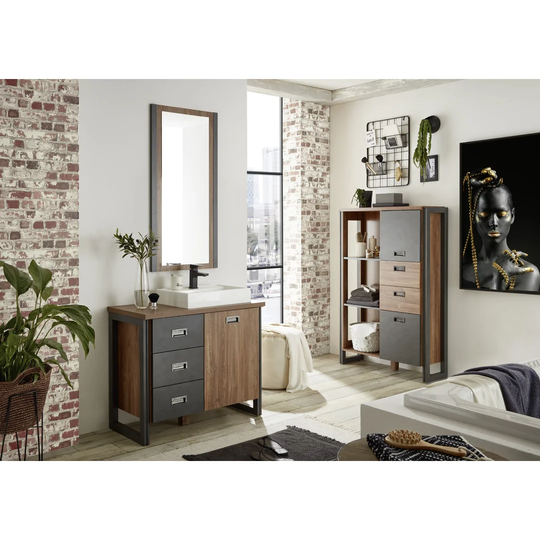 Kennemer 91mm Bathroom Furniture Suite with Mirror