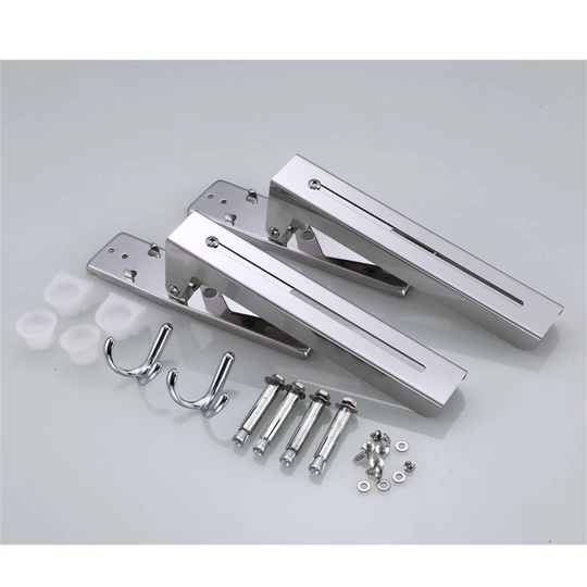 Altrice Stainless Steel Retrackable Foldable Shelving Rack