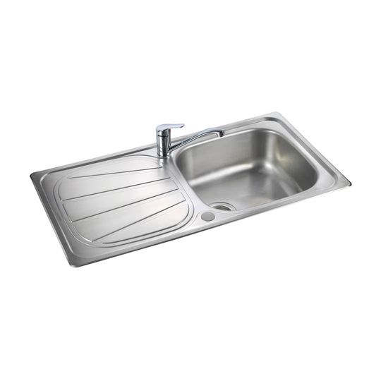 Baltimore 95cm x 50.8cm Stainless Steel Reversible Kitchen Sink