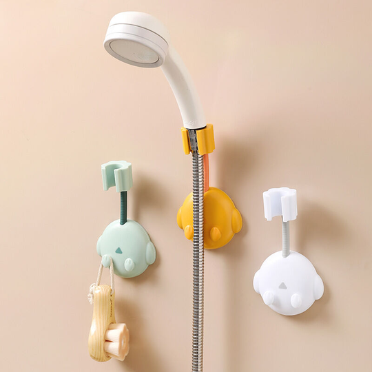 Ilovemilan - 2pcs Cartoon Shower Holder Punch Free Shower Head Holder Universal Setting Multifunction Shower Accessories Base Holder