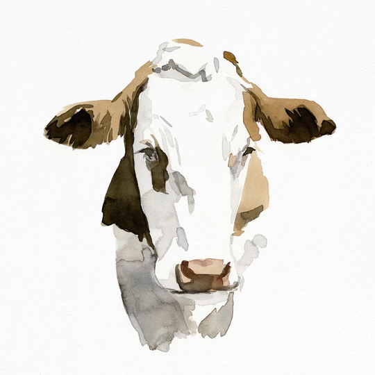 Bovine I by Emma Caroline - Wrapped Canvas Painting