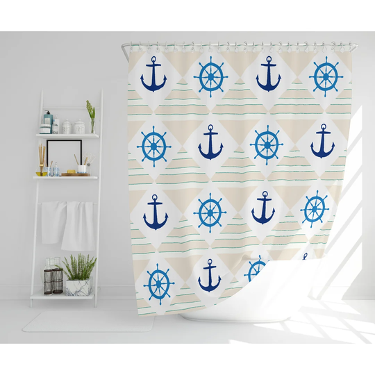 Malcolm 2 Piece Polyester Shower Curtain Set