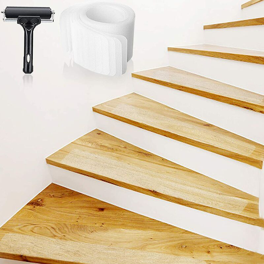 Perlerare - 15PCS Non-Slip Stairs Sticker 10 x 60cm, peva Non-Slip Stair Strip, Safety Adhesive Tape Kids Elders Baby Animals, Indoor and Outdoor