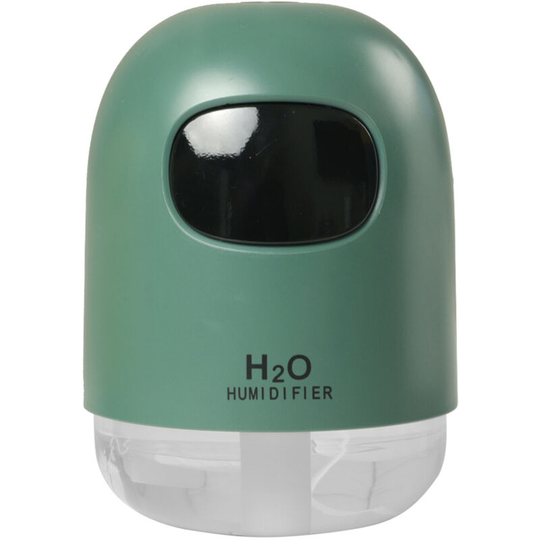 Asupermall - Mini Humindifier Fine Atomization 2 Spray Modes Colorful Night Light Aromatherapy Design usb Powered,model:Green - model:Green