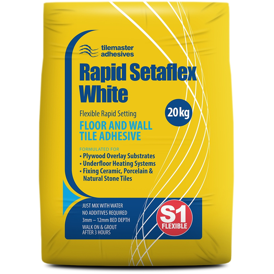 Tilemaster - Setaflex White 20kg Rapid Set Tile Adhesive