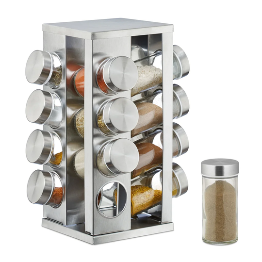 16-Jar Free Standing Spice Rack