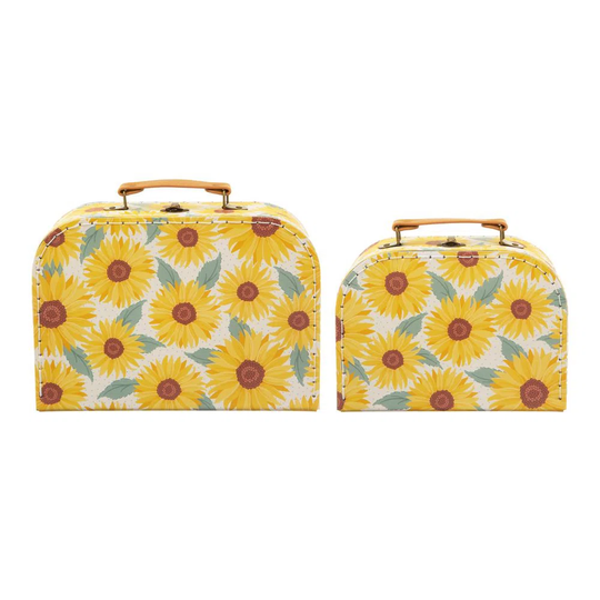 Holzman Sunflower 2 Piece Decorative Trunk Set