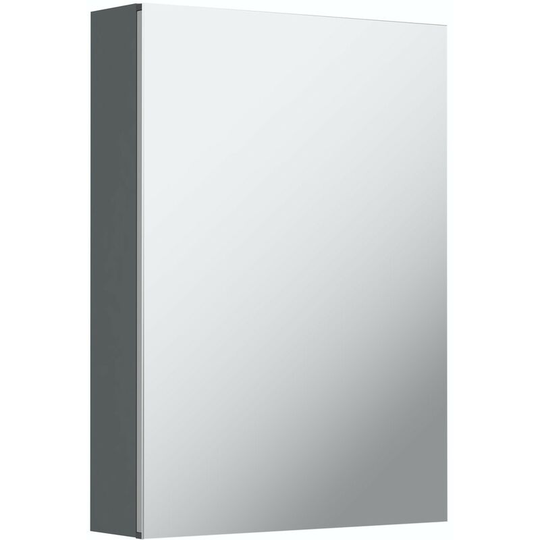 Elsdon stone grey mirror cabinet 500 x 700mm - Grey - Orchard