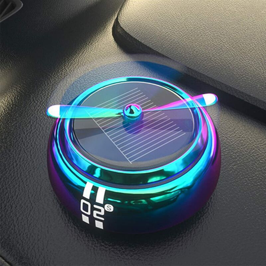 Perlerare - Solar Rotating Car Air Freshener Car Perfume Air Freshener Aromatherapy Essential Oil Car Aroma Diffuser Portable Car Office Travel