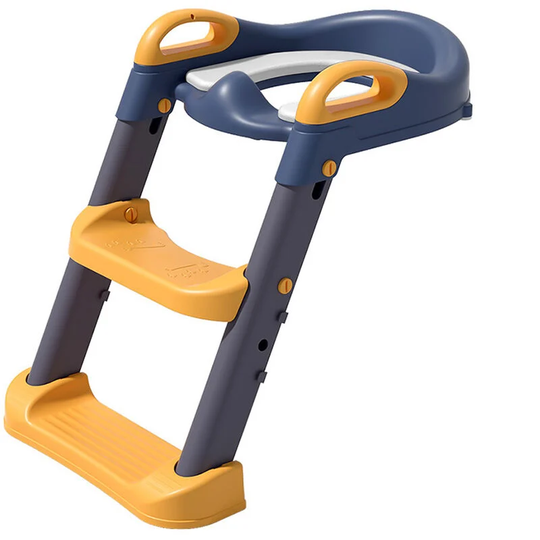 Kids Potty Training Seat Comfortable Safe Toilet Trainer with Adjustable Step Stool Ladder pvc Soft Pad Potty Training Toilet for Toddlers Boys Girls