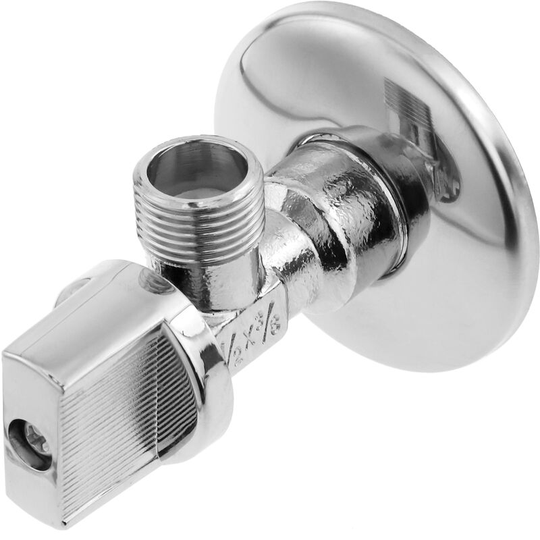 1/2 -3/8 square anti-limescale teflon cistern stopcock - Primematik