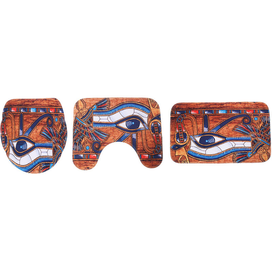 Bathroom Decor Set Toilet Seat Cover Bath Mat Set 3pcs mats