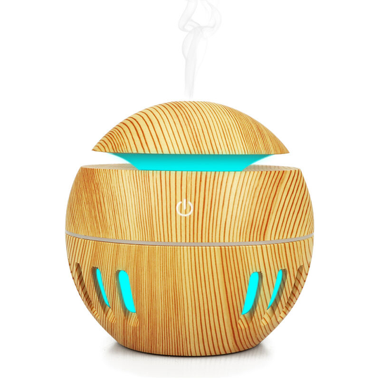 Asupermall - usb Air Humidifier Aroma Oil Diffuser Cool Mist Maker Color Changing Wood LEDs Night Light Household Aromatherapy for Home Office,model: