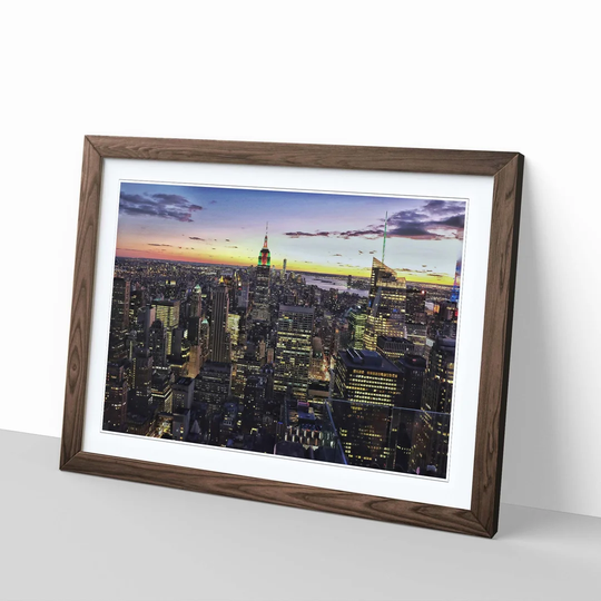 'New York Manhattan Skyline' Framed Photographic Print