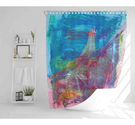 Dimphia Polyester Shower Curtain Set