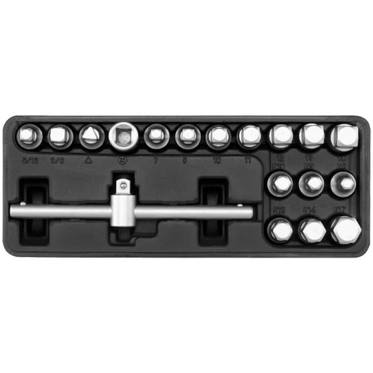 Set of Master Drain Plug Key 18 pcs YATO