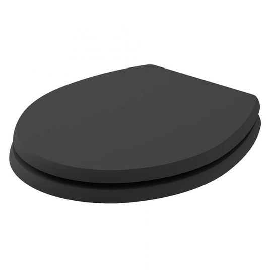 Fitzroy Soft Close Toilet Seat Matt Black - Bayswater