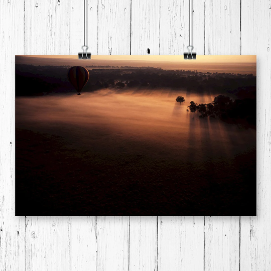 'Landscape Hot Air Balloon' Graphic Art