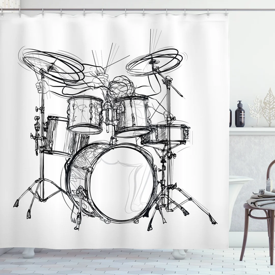 Blaze-Lee 13 Piece Polyester Shower Curtain Set