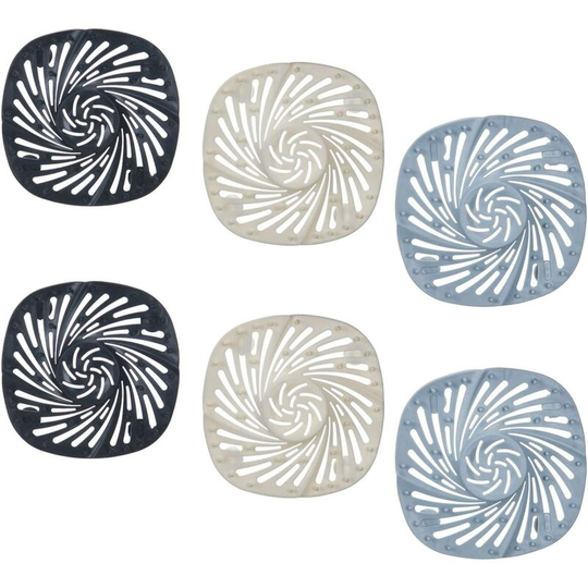 Set of 3 Shower Drain Filter, Silicone Hair Filter, Shower Hair Filter, Shower Hair Catcher Silicone Drain Protectors with Suction Cup, for Bathroom,