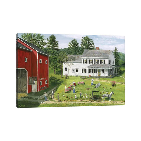 Blueberries in Season by Bob Fair - Wrapped Canvas Art Prints