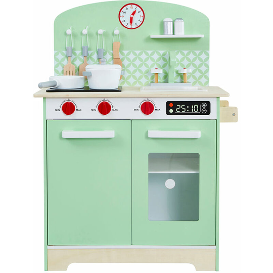 Kids Retro Play Kitchen - Green