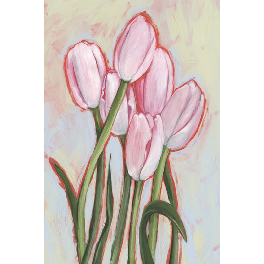 Peppy Tulip II by Annie Warren - Wrapped Canvas Painting