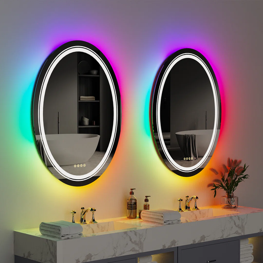 Ademide Lighted Wall Mounted Bathroom Mirror