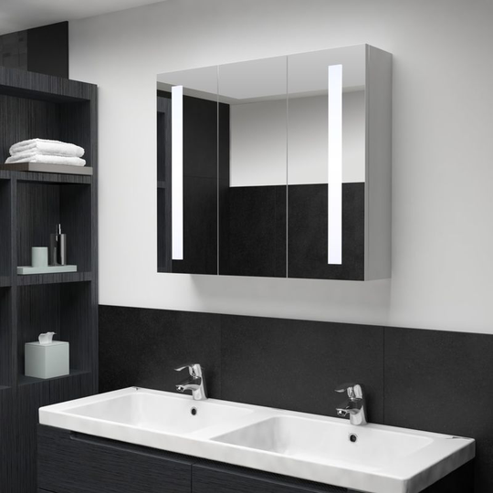 Led Bathroom Mirror Cabinet 89x14x62 cm VD25421 - Hommoo