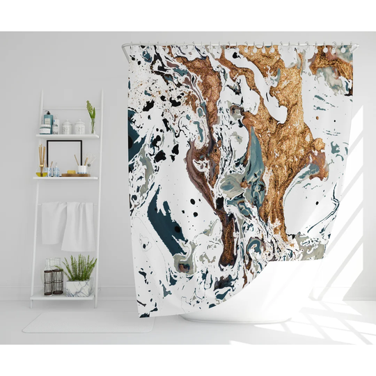Hettie Polyester Shower Curtain