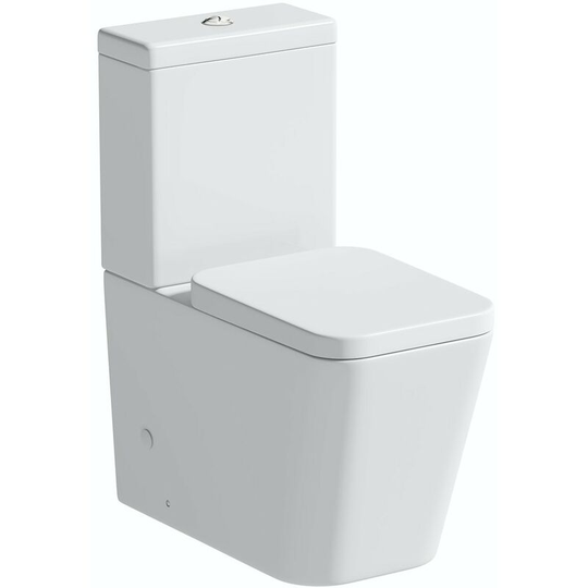 Mode - Lustig close coupled toilet and soft close seat - White