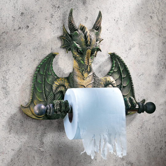 Commode Dragon Wall Mounted Toilet Roll Holder