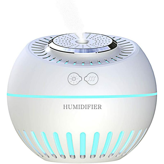 Ilovemilan - usb Mini Portable Ultrasonic Air Aroma Essential Oil Diffuser Humidifiers Cool Mist Humidifier 380ml 7 Color Night Light White