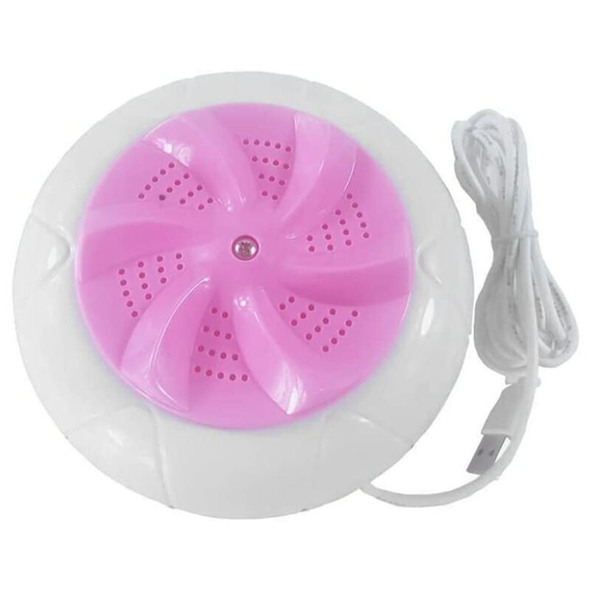 Sunflowergb - Travel Washing Machine Mini Ultrasonic Washing Machine Portable Sock Washing Machine for Travel Stuff,Pink