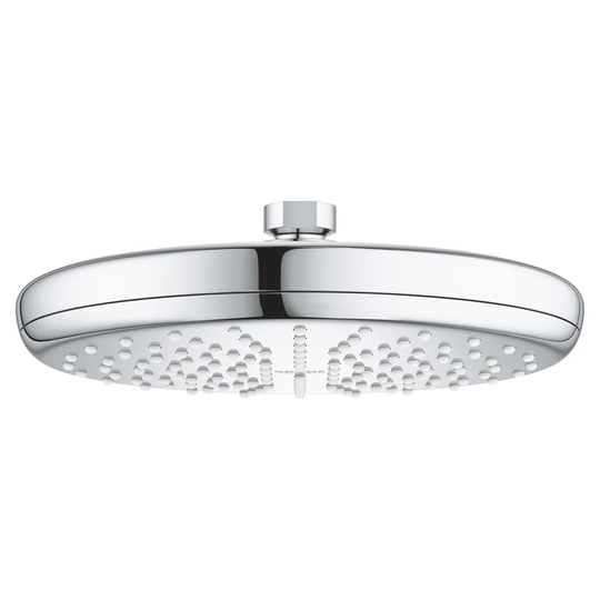 GROHE Tempesta 210 head shower with Rain spray. Water saving 210mm shower head with chrome finish. Easy to fit and clean. Made in Germany 26409000