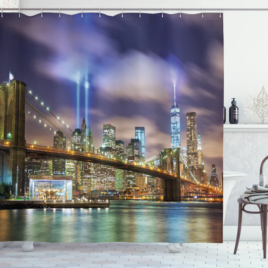 Bla 13 Piece Polyester Shower Curtain Set