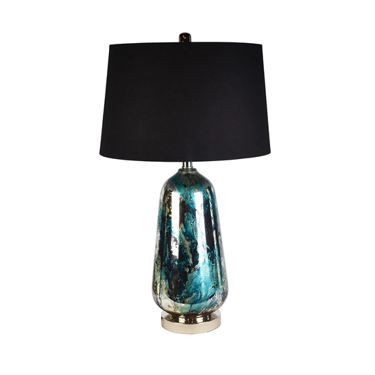 Crannell 72.4Cm Blue Table Lamp Glass