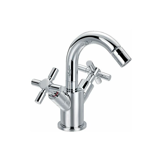 Flova Xl Bidet Mixer With Clicker Waste Set - Chrome - XLBID - Chrome