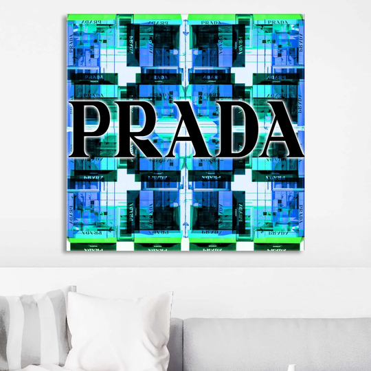 Shop Prada Blue by Jodi - Wrapped Canvas Graphic Art Print
