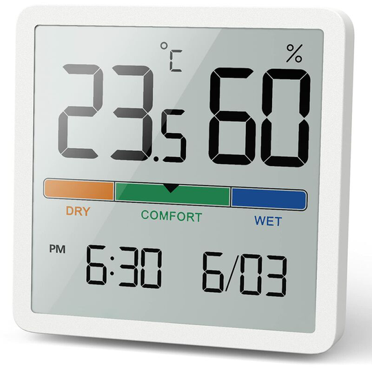 Bette Portable Digital Thermometer / Hygrometer with High Accuracy Temperature and Hygrometer for Room Temperature Control, Room Air Control, Climate