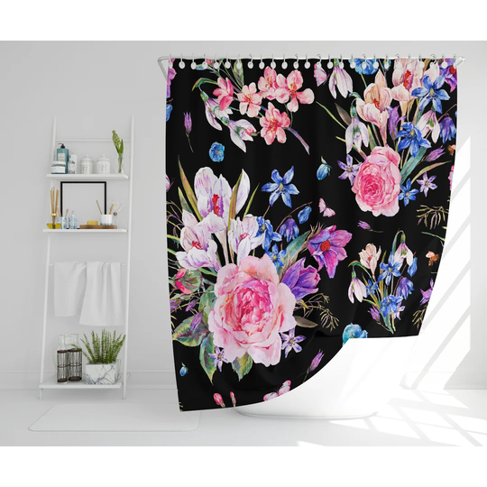 Salesville Polyester Shower Curtain Set