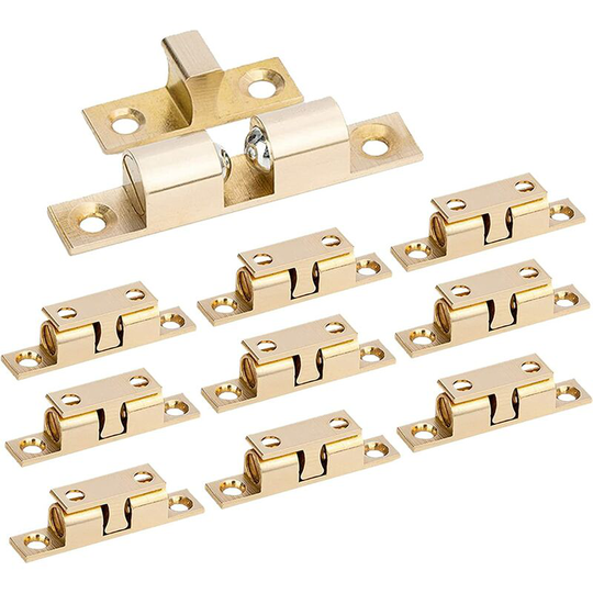 Double Ball Ball Latch Door Closures with Double Screws Double Roller Cupboard Cabinet Cabinet Cabinet Cabinet Closet and Drawer (10 pieces)