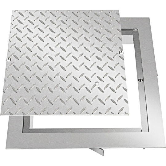 Vevor - Recessed Manhole Cover Powder-coated Drain Cover 40x40cm Steel Lid w/Frame